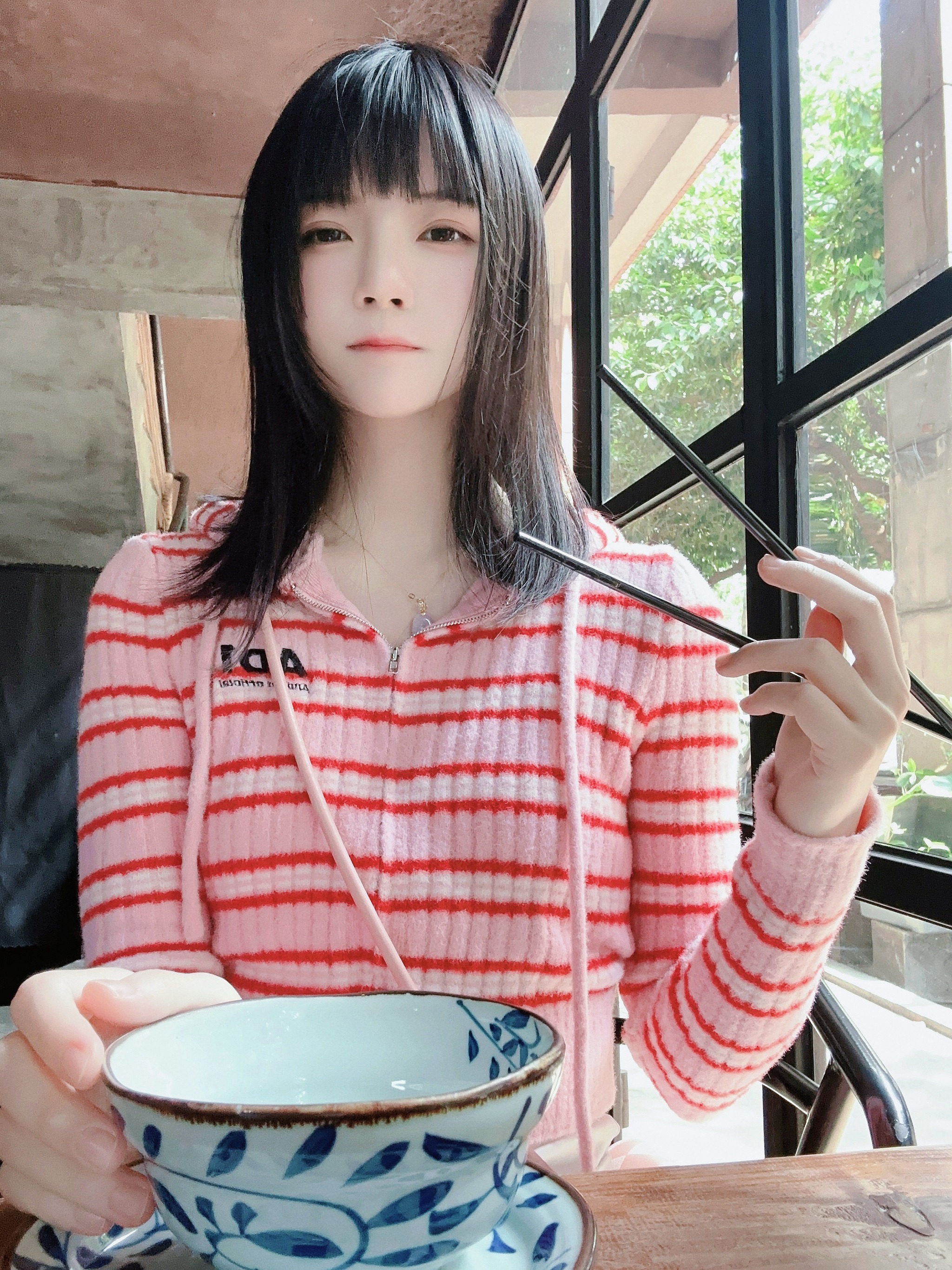 图片[1]-桜桃喵 – NO.171 条纹毛衣[22P]-XikXak